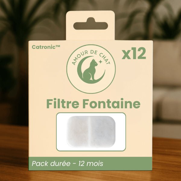 Filtre fontaine à chat pack durée pour 12 mois eau propre fontaine Catronic™
