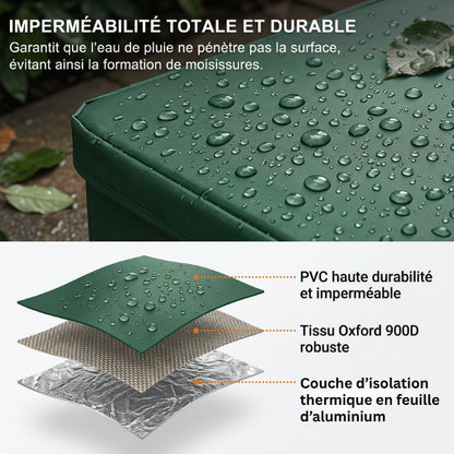 Abri extérieur pour chat conçu avec tissu Oxford imperméable et isolation aluminium multicouche