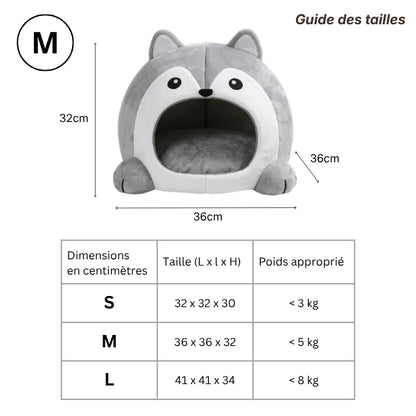 Abri pour chat disponible en tailles S M et L selon le poids et taille du félin