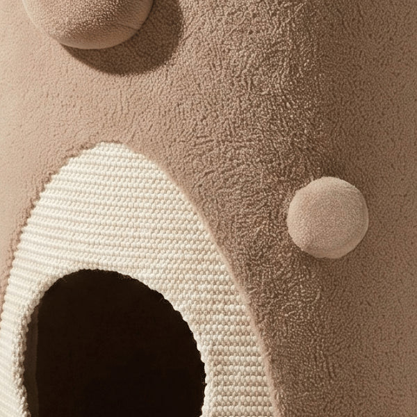 Abris chat qualité zoom matière finition soignée design ourson hypoallergénique pour chat sensible
