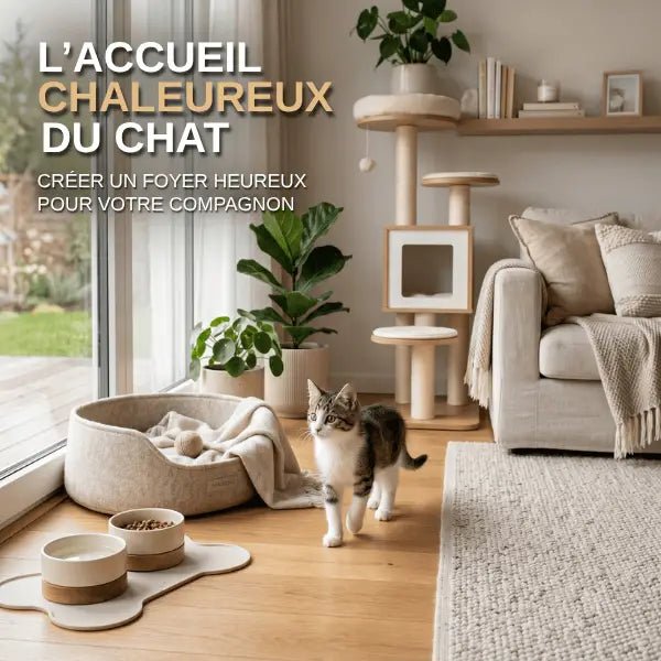 Accueillir un chat sereinement dans une maison chaleureuse et calme