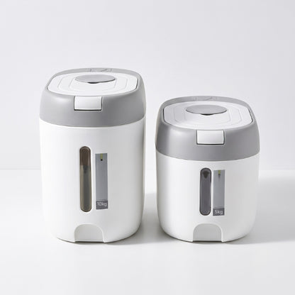 Boite a croquette chat ovale conservation optimale aliments secs fraîcheur versions 5 kg et 10 kg