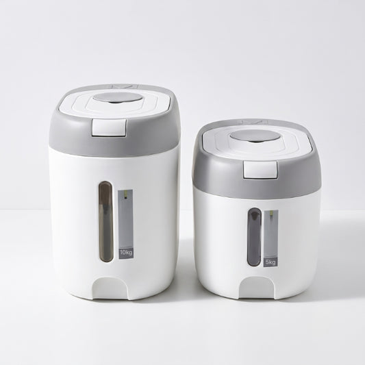 Boite a croquette chat ovale conservation optimale aliments secs fraîcheur versions 5 kg et 10 kg