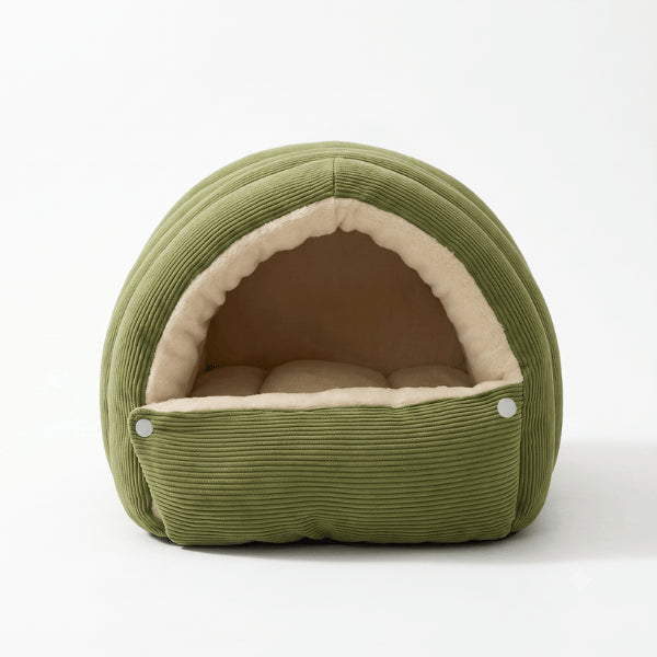 Cabane chaton intérieure grotte cocon rassurante ultra moelleuse chaude pour son bien-être