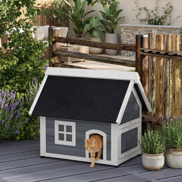 Cabane pour chat extérieur offrant un refuge confortable et sécurisé dans votre jardin