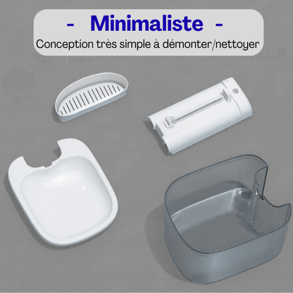 Conception minimaliste facile à démonter nettoyer fontaine a eau chat DetectFlow