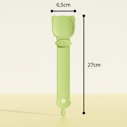 Dimensions distributeur nourriture chat MeowSpoon™ 6,5cm x 27cm