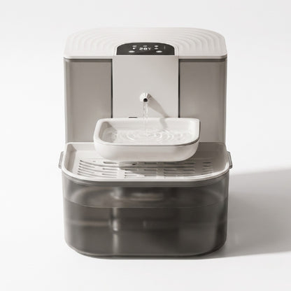 Distributeur à eau pour chat automatique avec bol céramique hygiénique et grand réservoir
