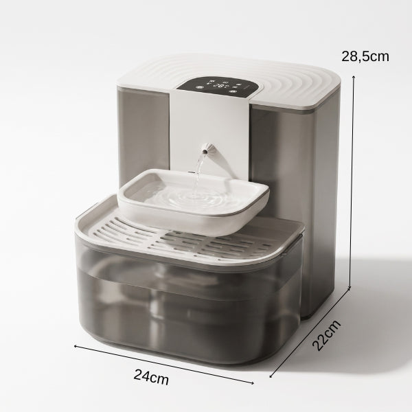 Distributeur à eau pour chat compact 24x22x28,5 cm idéal petits espaces domestiques