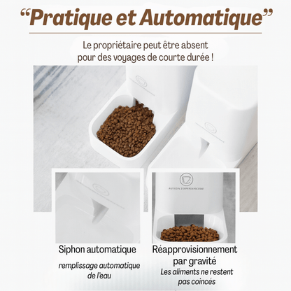 Distributeur automatique croquettes chat pratique gravitaire siphon | DesignFeed™