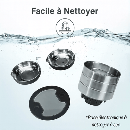 Distributeur automatique croquettes chat wifi amovible démontable cuve inox - FeederWifi™