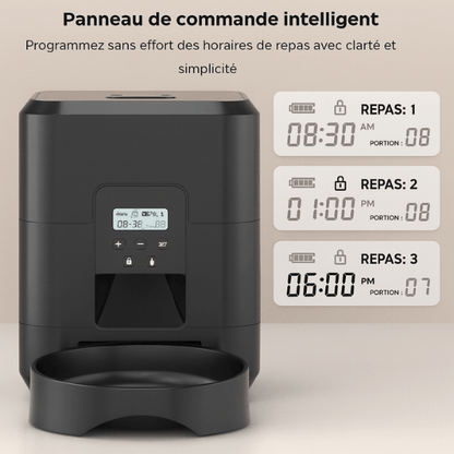Distributeur de croquettes pour chat horaires programmables | CroqTech™