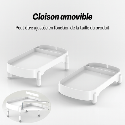 Distributeur de croquettes pour chat support surélevé cloison amovible | Raised Support™