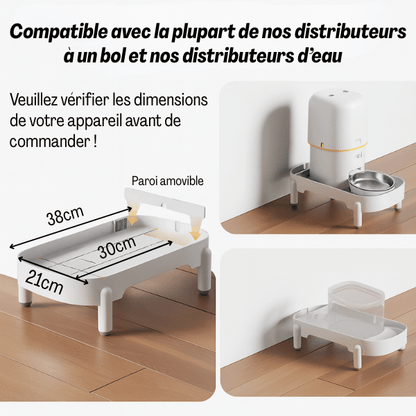 Distributeur de croquettes pour chat support surélevé polyvalent | Raised Support™