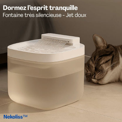 Fontaine à eau pour chat multi-jets apaisant et silencieux pour foyer calme