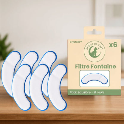 Filtre distributeur eau pour chat pack équilibre pour 6 mois eau propre pour distributeur Crystalis™