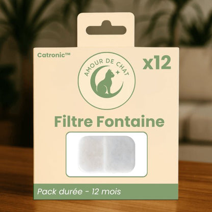 Filtre fontaine à chat pack durée pour 12 mois eau propre fontaine Catronic™