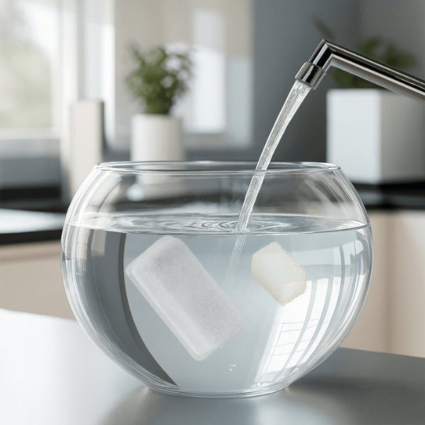 Filtre fontaine pour chat conseil humidification avant installation dans fontaine inox Oconnect™