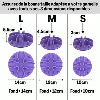Gamelle anti-glouton chat puzzle silicone 3 tailles S M L - BaseBowl™