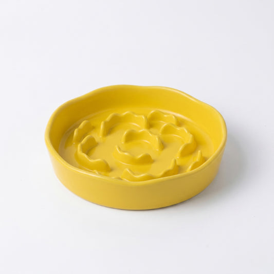 Gamelle anti-glouton chat céramique pour réduire les vomissements en alimentation lente