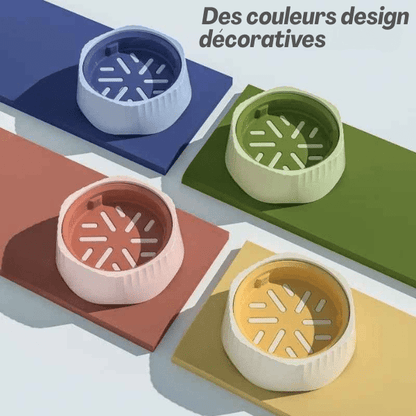 Gamelle anti glouton couleur design pour ralentir l’ingestion des croquettes