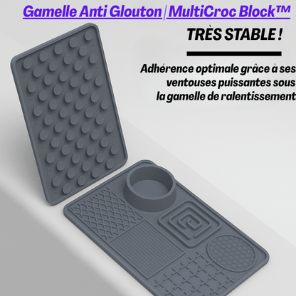 Gamelle anti - glouton chat | MultiCroc Block™ - Amour de Chat