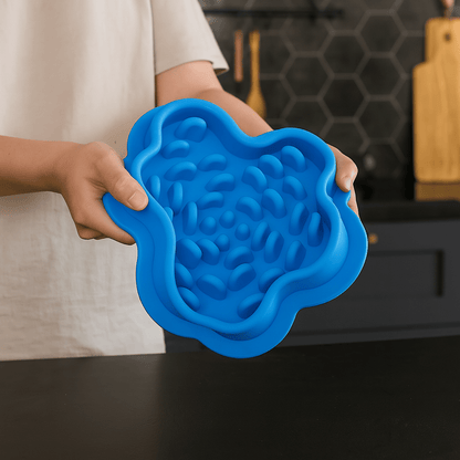 Gamelle anti-glouton chat silicone de haute qualité pliable sûr et saine - SiliZen™