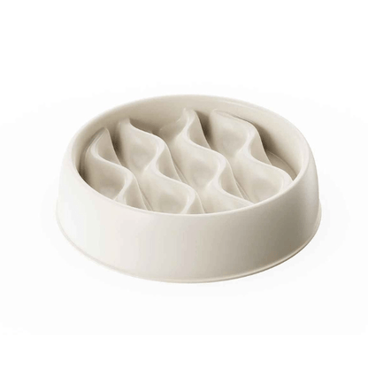 Gamelle anti glouton chaton beige – ergonomique et sécuritaire