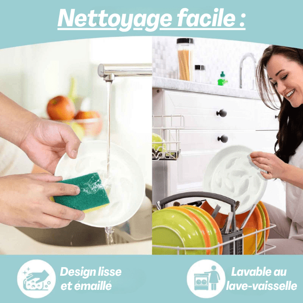 Gamelle anti glouton Croc Control™ version assiette bords surélevés nettoyage facile