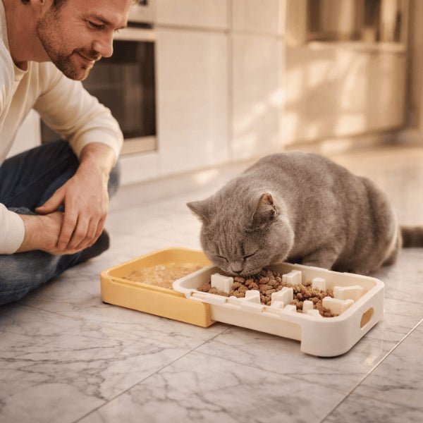 Gamelle anti glouton pour chat améliore digestion réduit stress et comportement glouton british shortair