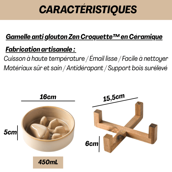 Fiche d’informations ZenCroquette™ – atouts de la gamelle anti glouton