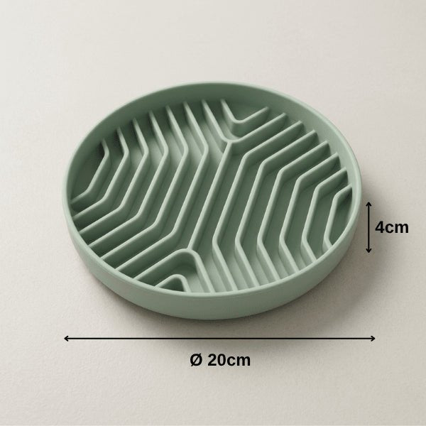 gamelle anti gloutons chat compacte 20 cm pour alimentation lente et utilisation quotidienne