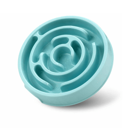 Gamelle chat anti glouton Bowl Control™ bleue – repas lents et sécurisés
