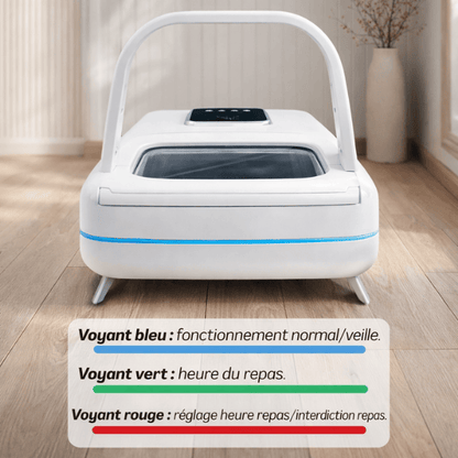 Gamelle à puce chat automatique repère lumineux de fonctionnement - Puce Motion+™