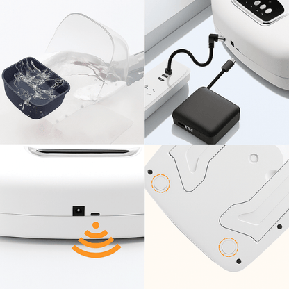 Gamelle chat puce automatique sans fil rechargeable pieds surélevés base antidérapante - Puce Motion+™