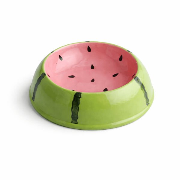 Gamelle chat céramique design pastèque apporte stabilité et style au coin repas