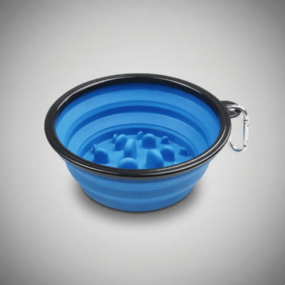 Gamelle chat glouton pliable compacte antidérapante pour repas lent et sécurisé