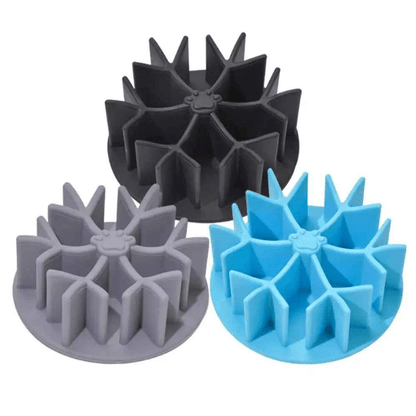 Gamelle pour chat anti glouton InterBowl™ – modèles noir, gris et bleu