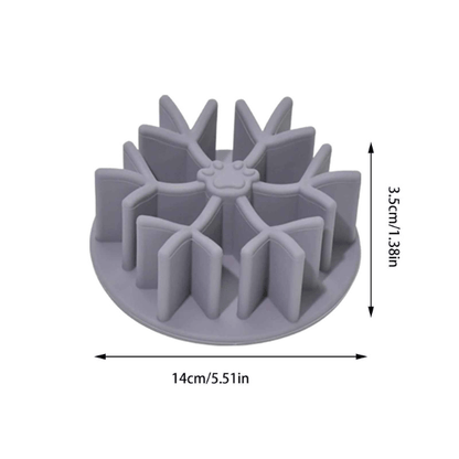 Gamelle pour chat anti glouton grise – modèle taille L ergonomique