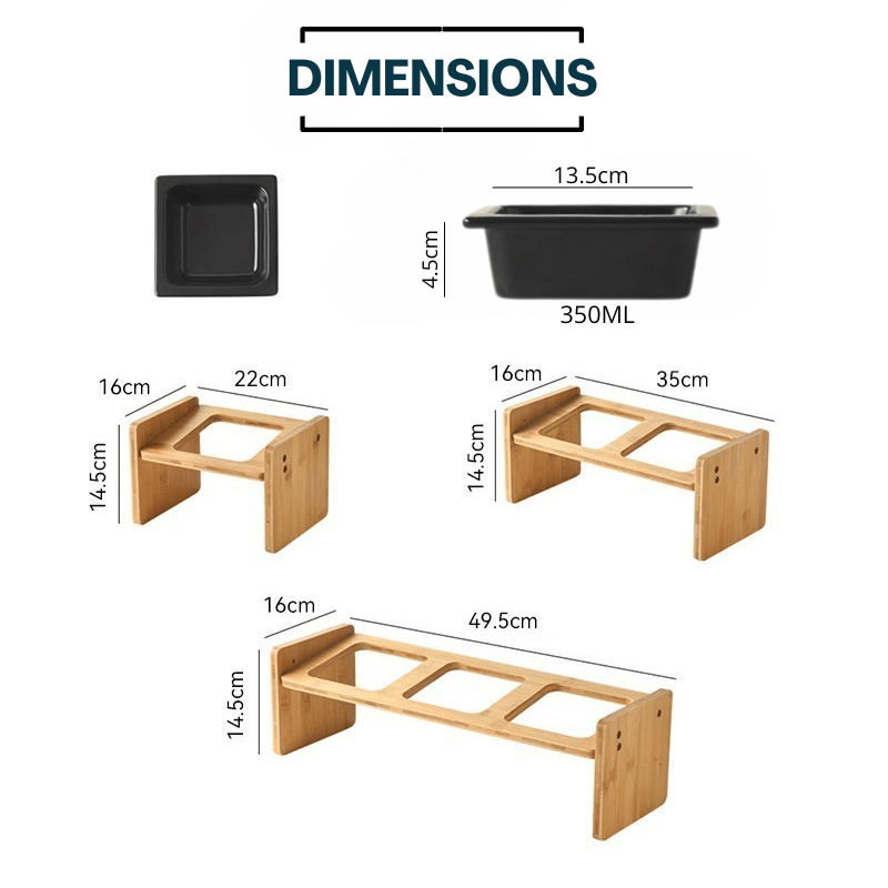 Gamelle pour chat céramique avec toutes les dimensions bol et support simple double triple - Daily-Moustache™