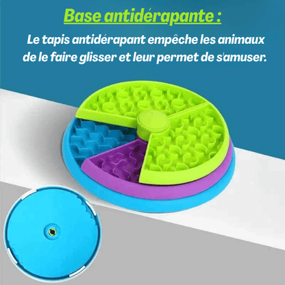 Présentation gamelles anti glouton chat AntiCroc360™ – base antidérapante