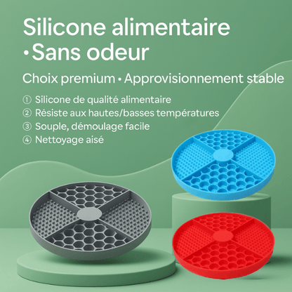 Gamelles anti glouton chat Base AntiCroc™ résistantes colorées souple facile à nettoyer