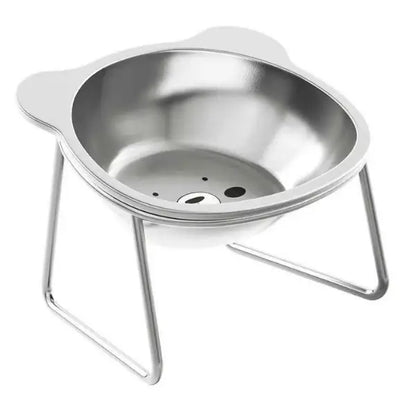 Gamelles pour chat inox surélevée design oreille de chat Nutrix™