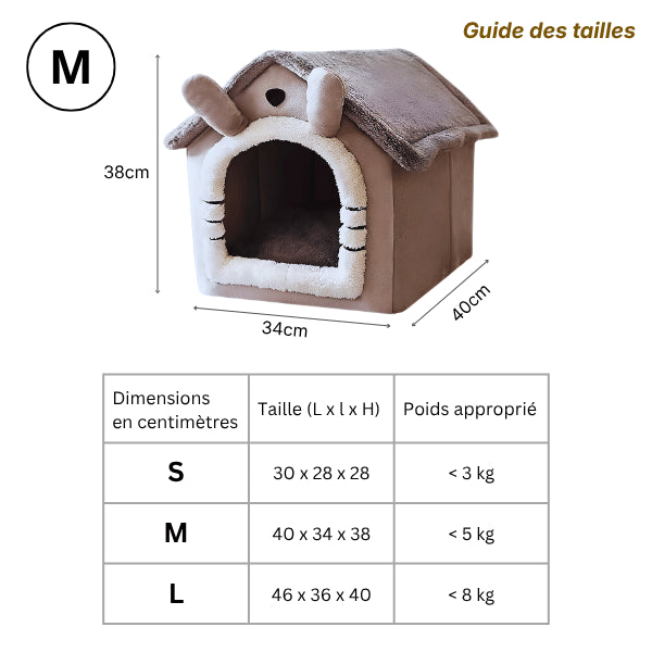 Maison chat disponible en tailles S M L pour chatons et chats adultes