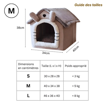 Maison chat disponible en tailles S M L pour chatons et chats adultes