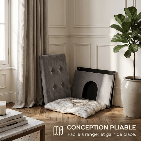 Niche à chat pliable facile à ranger pour optimiser les petits espaces