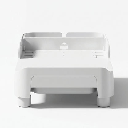 Support distributeur gamelle réglable avec cloisons modulables pour accessoires alimentaires du chat