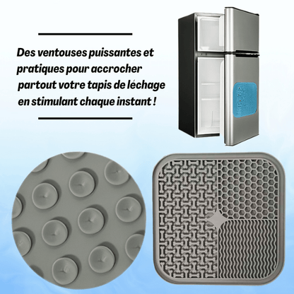 Tapis de lechage stable multi ventouses puissantes PurriLick™