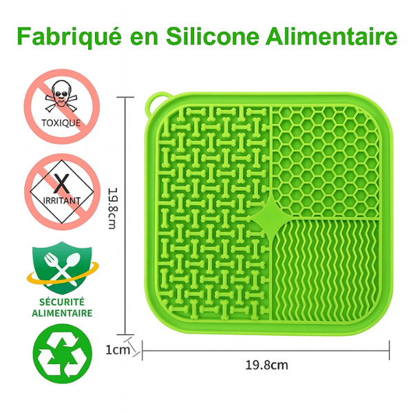 Tapis de lechage en silicone alimentaire de qualité relaxant PurriLick™