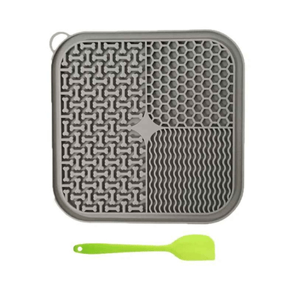 Tapis de lechage anti stress pratique gris PurriLick™